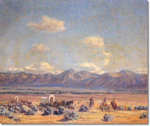 Homesteaders Crossing Indian Lands